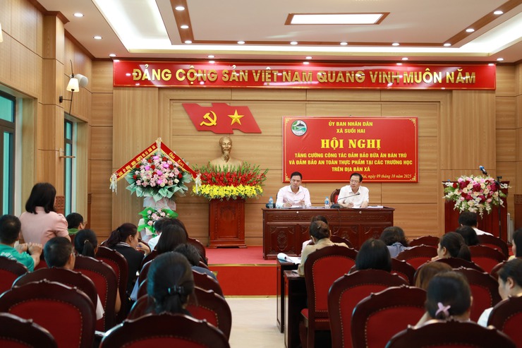 Xã Suối Hai tổ chức hội nghị quán triệt công tác đảm bảo an toàn thực phẩm năm 2025- Ảnh 1.