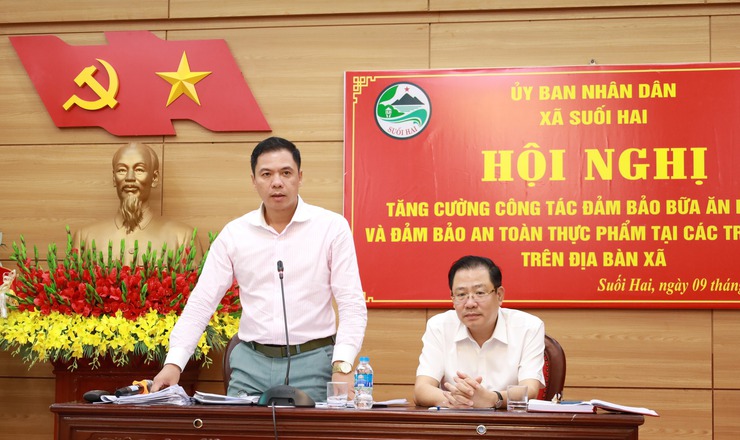 Xã Suối Hai tổ chức hội nghị quán triệt công tác đảm bảo an toàn thực phẩm năm 2025- Ảnh 3.