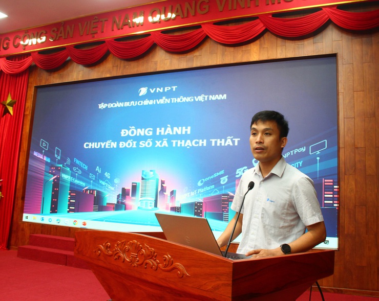 Thạch Thất tổ chức tập huấn chuyển đổi số năm 2025 - khẳng định quyết tâm xây dựng một chính quyền sáng tạo, gần dân, phục vụ dân.- Ảnh 6.