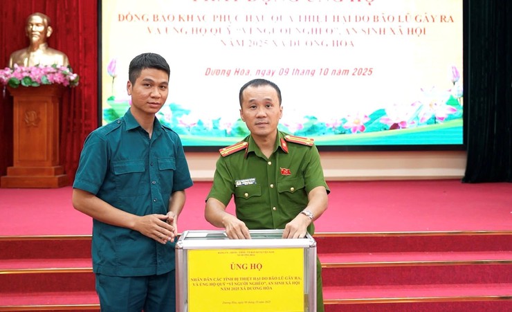 Xã Dương Hoà phát động ủng hộ đồng bào khắc phục thiệt hại do bão lũ gây ra và ủng hộ Quỹ “Vì người nghèo”, an sinh xã hội năm 2025- Ảnh 6.