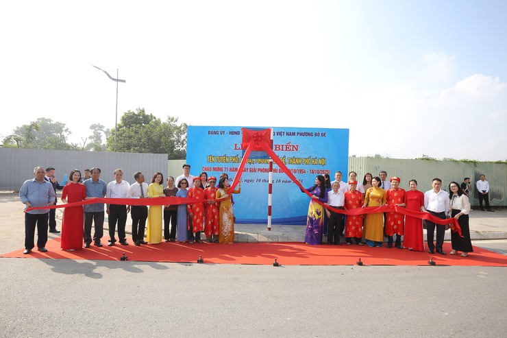 Phường Bồ Đề: Gắn biển tên 2 tuyến phố Lê Đại và Nguyễn Thế Rục- Ảnh 4.