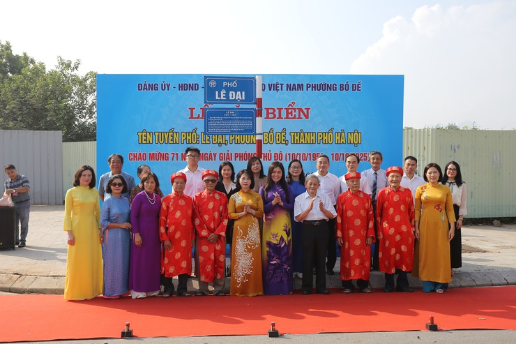 Phường Bồ Đề: Gắn biển tên 2 tuyến phố Lê Đại và Nguyễn Thế Rục- Ảnh 5.