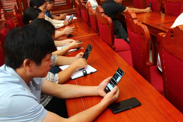 Thạch Thất tổ chức tập huấn chuyển đổi số năm 2025 - khẳng định quyết tâm xây dựng một chính quyền sáng tạo, gần dân, phục vụ dân.- Ảnh 11.