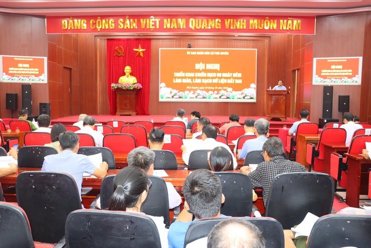 Hội nghị triển khai chiến dịch 90 ngày đêm làm giàu, làm sạch dữ liệu đất đai- Ảnh 1.