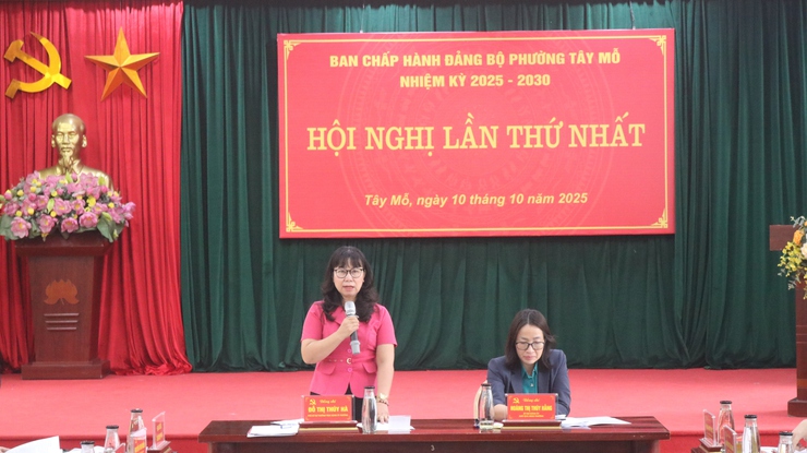 HỘI NGHỊ BAN CHẤP HÀNH ĐẢNG BỘ PHƯỜNG TÂY MỖ LẦN THỨ NHẤT, KHÓA I, NHIỆM KỲ 2025–2030- Ảnh 5.