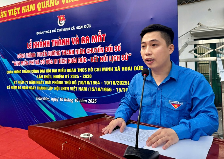 Đoàn thanh niên tổ chức khánh thành và ra mắt Công trình “Tuyến đường thanh niên Chuyển đổi số”- Ảnh 3.