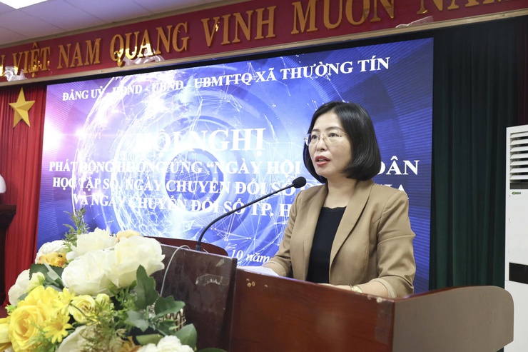 Thường Tín phát động hưởng ứng “Ngày hội toàn dân học tập số, Ngày chuyển đổi số Quốc gia và Ngày chuyển đổi số Thành phố Hà Nội”,- Ảnh 4.