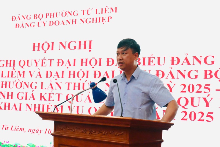 Hội nghị quán triệt, triển khai thực hiện Nghị quyết Đại hội Đảng bộ Doanhnghiệp và Nghị quyết Đại hội Đảng bộ phường Từ Liêm lần thứ I, nhiệm kỳ 2025-2030
- Ảnh 4.