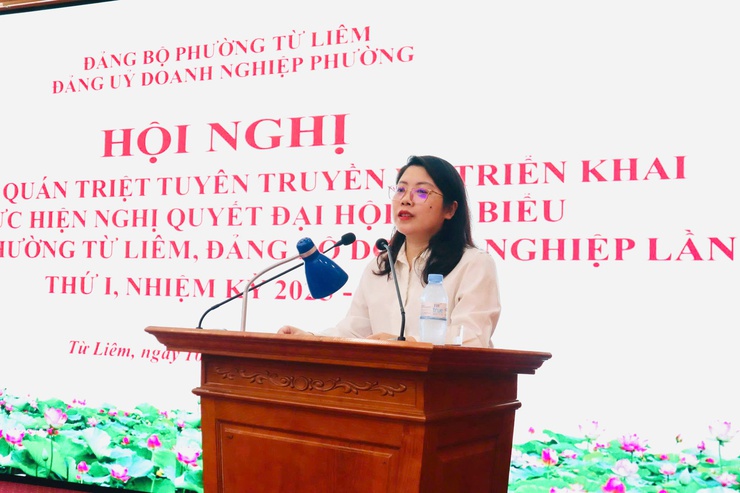 Hội nghị quán triệt, triển khai thực hiện Nghị quyết Đại hội Đảng bộ Doanhnghiệp và Nghị quyết Đại hội Đảng bộ phường Từ Liêm lần thứ I, nhiệm kỳ 2025-2030
- Ảnh 2.