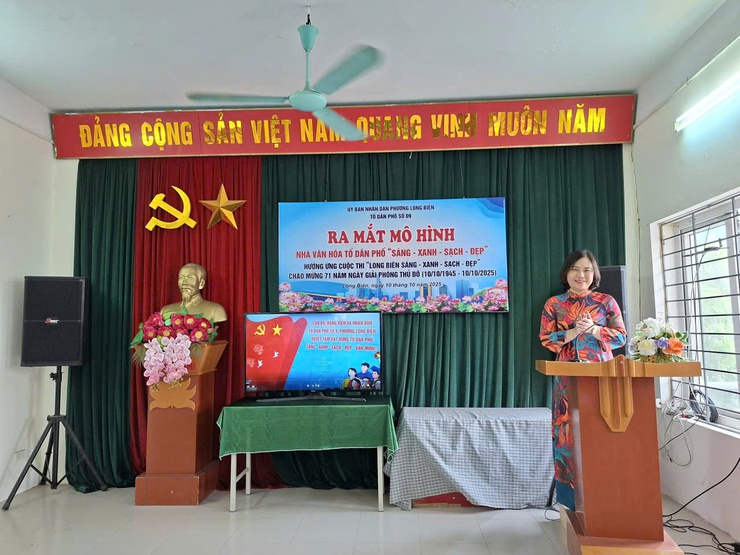 Tổ dân phố số 9 ra mắt mô hình “Nhà văn hóa tổ dân phố Sáng - Xanh - Sạch – Đẹp”- Ảnh 4.