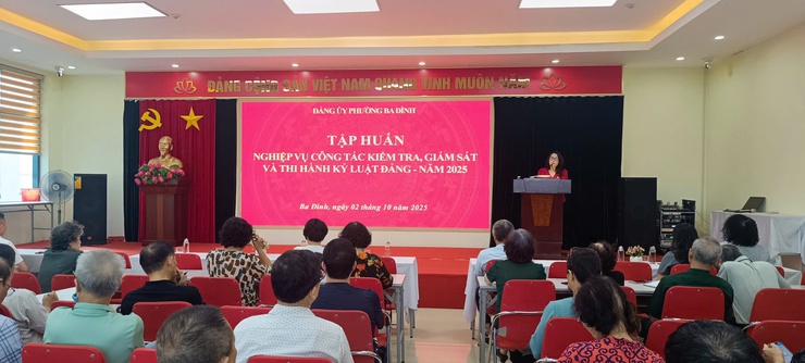 Phường Ba Đình: Đẩy mạnh công tác kiểm tra, giám sát, thi hành kỷ luật Đảng trong giai đoạn mới- Ảnh 1.