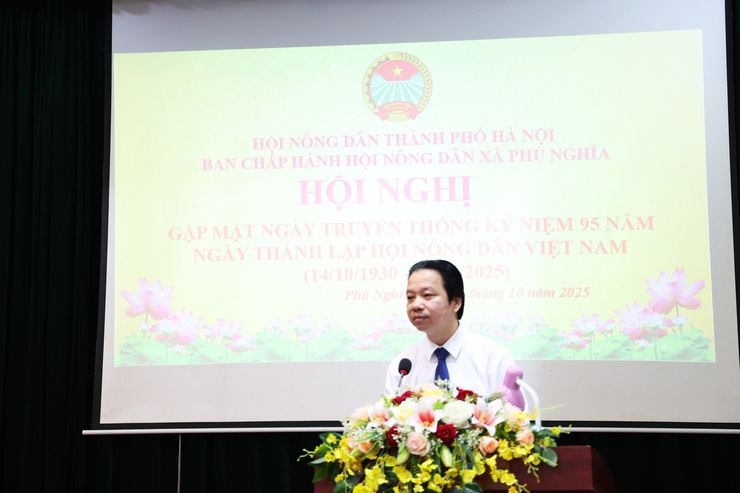 Hội Nông dân xã Phú Nghĩa tổ chức Hội nghị gặp mặt kỷ niệm 95 năm ngày thành lập Hội Nông dân Việt Nam (14/10/1930 – 14/10/2025)- Ảnh 2.