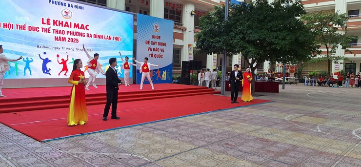 PHƯỜNG BA ĐÌNH: TỔ CHỨC THÀNH CÔNG KHAI MẠC ĐẠI HỘI THỂ DỤC THỂ THAO LẦN THỨ I NĂM 2025- Ảnh 17.