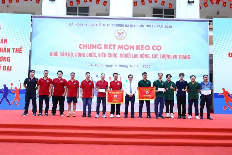 PHƯỜNG BA ĐÌNH: TỔ CHỨC THÀNH CÔNG KHAI MẠC ĐẠI HỘI THỂ DỤC THỂ THAO LẦN THỨ I NĂM 2025- Ảnh 15.