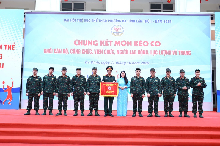 PHƯỜNG BA ĐÌNH: TỔ CHỨC THÀNH CÔNG KHAI MẠC ĐẠI HỘI THỂ DỤC THỂ THAO LẦN THỨ I NĂM 2025- Ảnh 14.