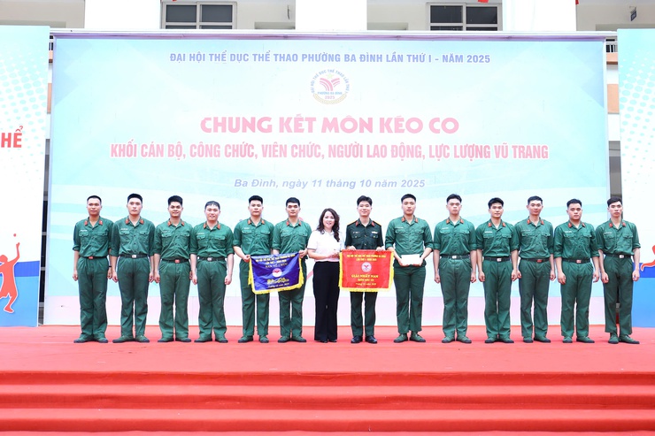 PHƯỜNG BA ĐÌNH: TỔ CHỨC THÀNH CÔNG KHAI MẠC ĐẠI HỘI THỂ DỤC THỂ THAO LẦN THỨ I NĂM 2025- Ảnh 13.