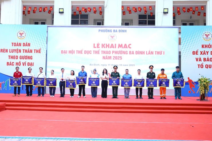 PHƯỜNG BA ĐÌNH: TỔ CHỨC THÀNH CÔNG KHAI MẠC ĐẠI HỘI THỂ DỤC THỂ THAO LẦN THỨ I NĂM 2025- Ảnh 10.
