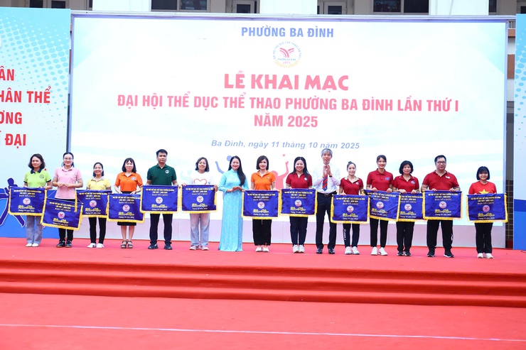 PHƯỜNG BA ĐÌNH: TỔ CHỨC THÀNH CÔNG KHAI MẠC ĐẠI HỘI THỂ DỤC THỂ THAO LẦN THỨ I NĂM 2025- Ảnh 11.