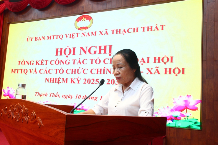 ỦY BAN MTTQ XÃ TỔ CHỨC TỔNG KẾT CÔNG TÁC ĐẠI HỘI MTTQ VÀ CÁC TỔ CHỨC CHÍNH TRỊ - XÃ HỘI; PHÁT ĐỘNG ỦNG HỘ ĐỒNG BÀO BỊ ẢNH HƯỞNG BÃO SỐ 10, 11- Ảnh 7.