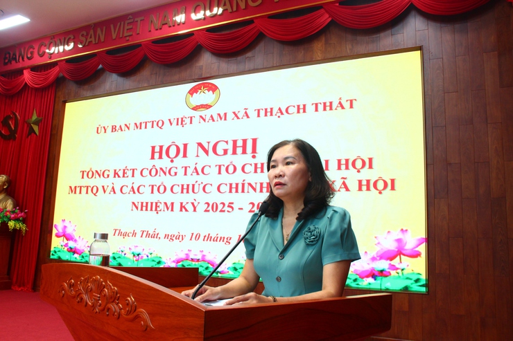 ỦY BAN MTTQ XÃ TỔ CHỨC TỔNG KẾT CÔNG TÁC ĐẠI HỘI MTTQ VÀ CÁC TỔ CHỨC CHÍNH TRỊ - XÃ HỘI; PHÁT ĐỘNG ỦNG HỘ ĐỒNG BÀO BỊ ẢNH HƯỞNG BÃO SỐ 10, 11- Ảnh 1.