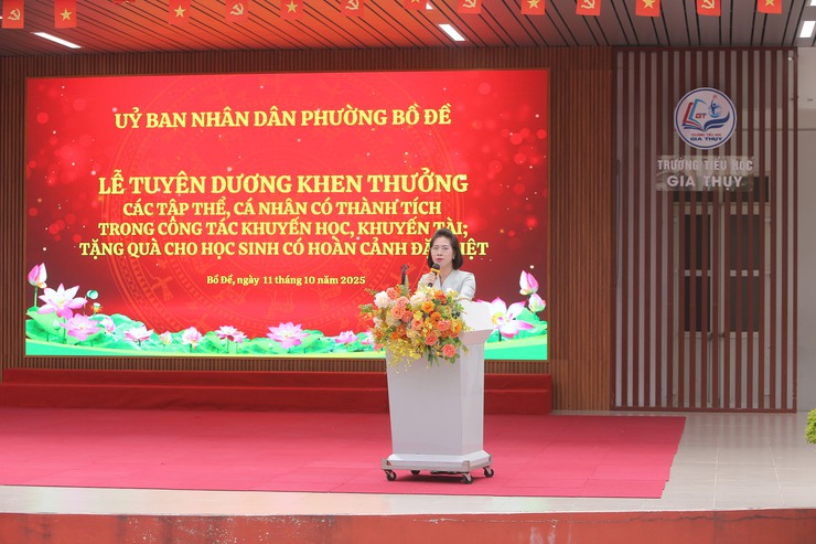 Phường Bồ Đề: Lan tỏa phong trào khuyến học, khuyến tài, xây dựng xã hội học tập tiêu biểu của Thủ đô năm 2025- Ảnh 3.