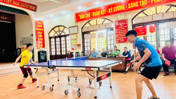 Sôi nổi, ấn tượng Giải bóng bàn xã Tam Hưng- Ảnh 2.