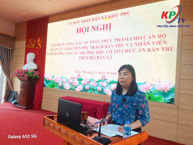 UBND xã Kiều Phú tổ chức hội nghị tập huấn công tác an toàn thực phẩm trong các cơ sở giáo dục có tổ chức bán trú- Ảnh 3.