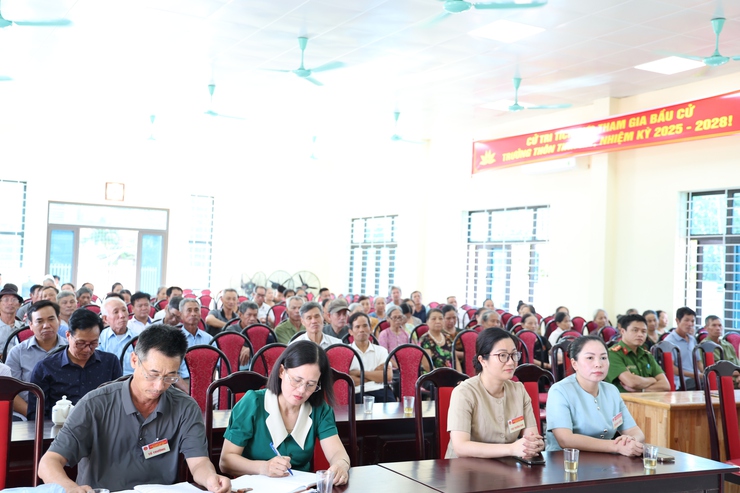 Xã Phú Nghĩa: Cử tri đại diện hộ gia đình hăng hái tham gia bầu cử Trưởng thôn nhiệm kỳ 2025 – 2028- Ảnh 9.