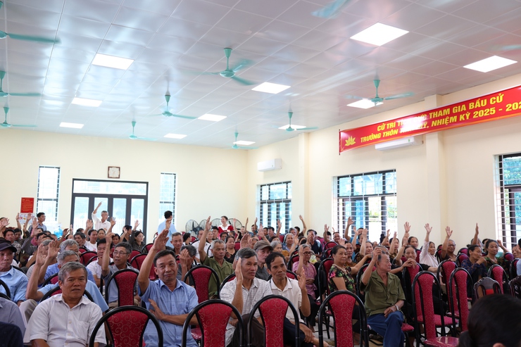 Thôn Tinh Mỹ tổ chức thành công Hội nghị bầu cử Trưởng thôn nhiệm kỳ 2025 – 2028- Ảnh 5.