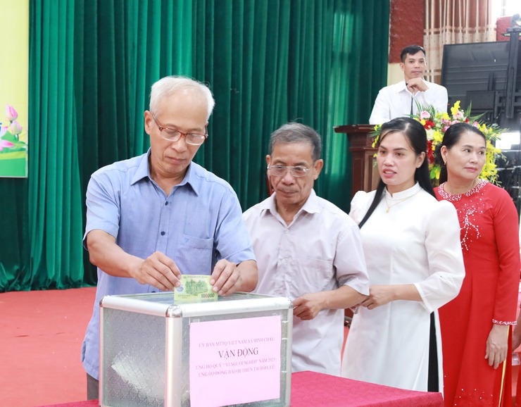 Ủy ban MTTQ Việt Nam xã Minh Châu tổng kết công tác Đại hội lần thứ I, nhiệm kỳ 2025 – 2030.- Ảnh 7.