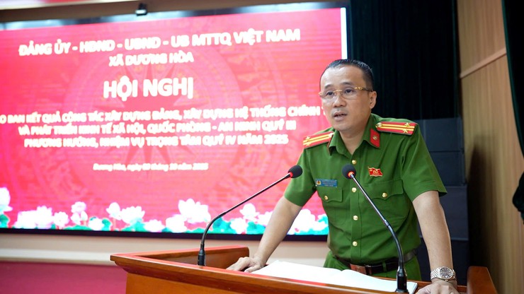 Hội nghị triển khai Chương trình hành động thực hiện Nghị quyết Đại hội Đảng bộ xã nhiệm kỳ 2025-2030 và giao ban công tác quý III, phương hướng nhiệm vụ quý IV/2025- Ảnh 10.
