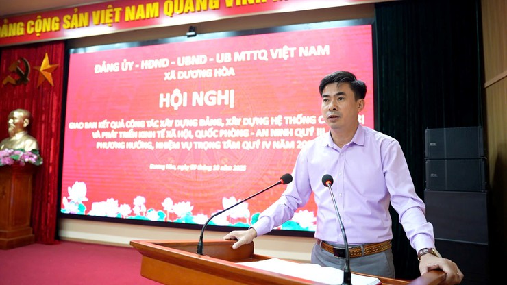 Hội nghị triển khai Chương trình hành động thực hiện Nghị quyết Đại hội Đảng bộ xã nhiệm kỳ 2025-2030 và giao ban công tác quý III, phương hướng nhiệm vụ quý IV/2025- Ảnh 11.