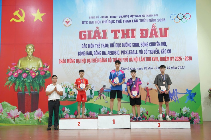 Sôi nổi Giải Bóng bàn – Lan tỏa tinh thần thể thao trong Chương trình Đại hội Thể dục Thể thao lần thứ I, năm 2025- Ảnh 5.
