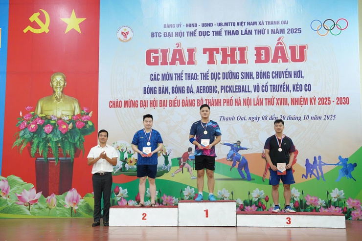 Sôi nổi Giải Bóng bàn – Lan tỏa tinh thần thể thao trong Chương trình Đại hội Thể dục Thể thao lần thứ I, năm 2025- Ảnh 6.