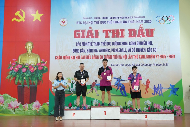 Sôi nổi Giải Bóng bàn – Lan tỏa tinh thần thể thao trong Chương trình Đại hội Thể dục Thể thao lần thứ I, năm 2025- Ảnh 9.