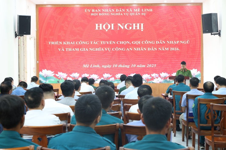 Xã Mê Linh tổ chức Hội nghị triển khai công tác tuyển quân năm 2026- Ảnh 1.