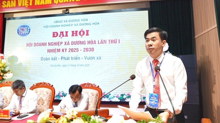 Hội Doanh nghiệp xã Dương Hòa bầu 26 doanh nhân tiêu biểu tham gia Ban chấp hành Hội nhiệm kỳ 2025-2030 - Ảnh 11.