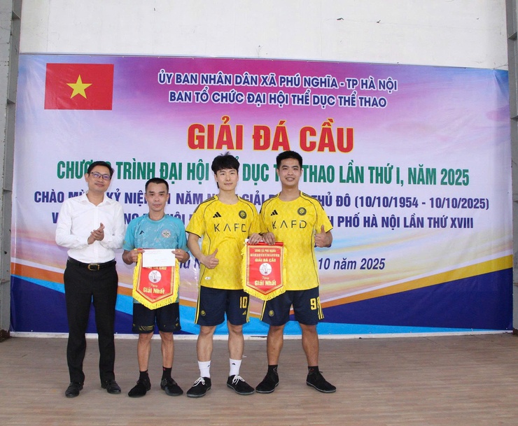 Xã Phú Nghĩa tổ chức Giải đá cầu trong chương trình Đại hội Thể dục Thể thao lần thứ I năm 2025- Ảnh 9.