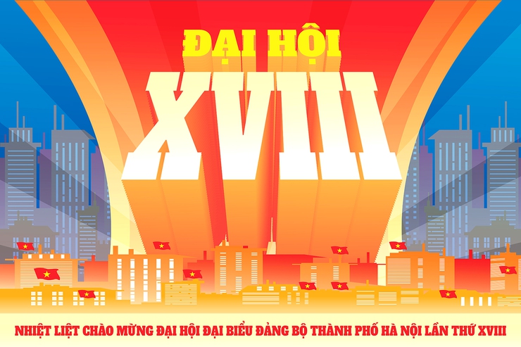 Đại hội lần thứ XVIII Đảng bộ thành phố Hà Nội: Đại hội của “Đoàn kết - Dân chủ - Kỷ cương - Đột phá - Phát triển”- Ảnh 1.