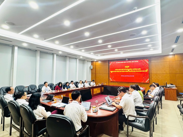 Kết luận của Đ/c Vũ Xuân Trường - Chủ tịch UBND phường tại buổi làm việc với các phòng, ban, đơn vị về đánh giá tình hình thực hiện và tháo gỡ các khó khăn, vướng mắc sau 03 tháng vận hành mô hình Chính quyền địa phương hai cấp- Ảnh 2.