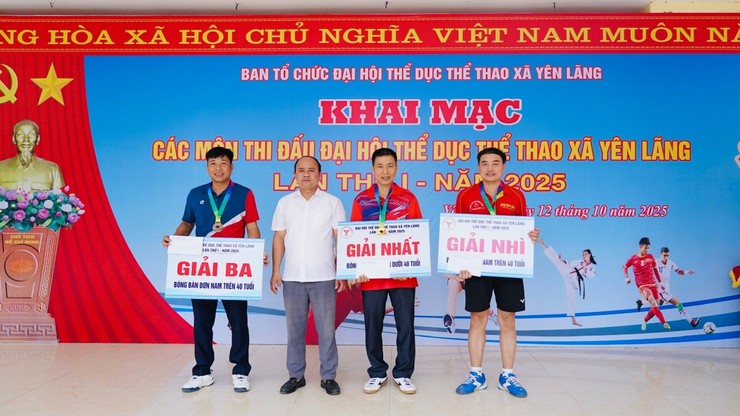 XÃ YÊN LÃNG KHAI MẠC CÁC MÔN THI ĐẤU TẠI ĐẠI HỘI THỂ DỤC THỂ THAO LẦN THỨ I NĂM 2025- Ảnh 14.