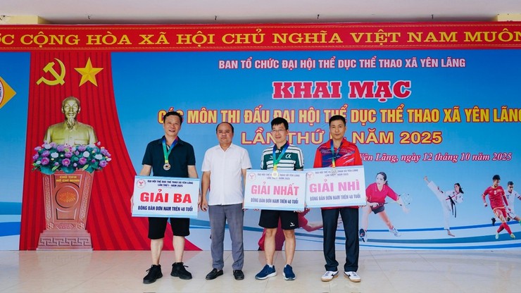 XÃ YÊN LÃNG KHAI MẠC CÁC MÔN THI ĐẤU TẠI ĐẠI HỘI THỂ DỤC THỂ THAO LẦN THỨ I NĂM 2025- Ảnh 15.