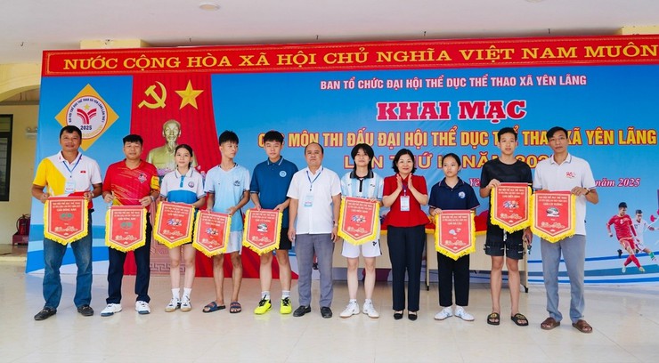 XÃ YÊN LÃNG KHAI MẠC CÁC MÔN THI ĐẤU TẠI ĐẠI HỘI THỂ DỤC THỂ THAO LẦN THỨ I NĂM 2025- Ảnh 3.