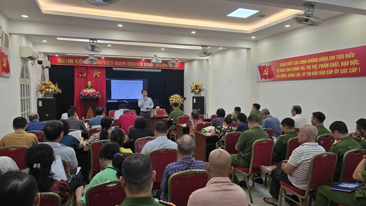 PHƯỜNG CỬA NAM TỔ CHỨC HỘI NGHỊ TRIỂN KHAI XÂY DỰNG, HOÀN THIỆN DỮ LIỆU ĐẤT ĐAI TRÊN ĐỊA BÀN PHƯỜNG- Ảnh 3.