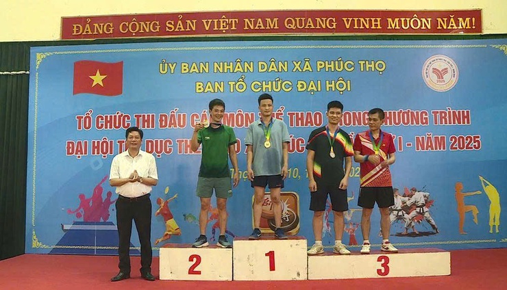 Sôi nổi các môn thi đấu trong Đại hội TDTT xã Phúc Thọ lần thứ Nhất năm 2025- Ảnh 10.