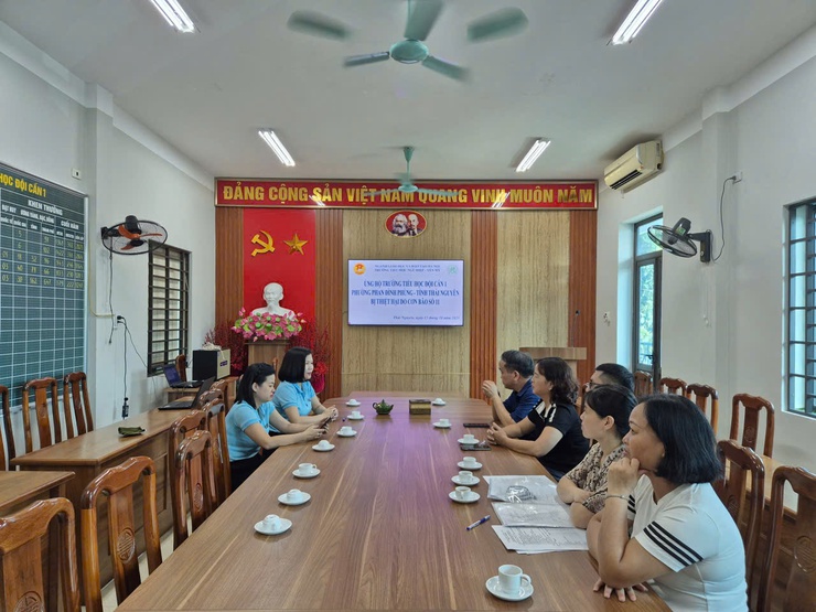 Trường Tiểu học Ngũ Hiệp và Yên Mỹ, xã Thanh Trì: Chung tay sẻ chia với giáo dục vùng lũ tỉnh Thái Nguyên- Ảnh 1.