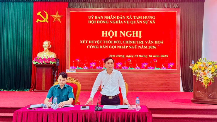 Xã Tam Hưng xét duyệt tuổi đời, chính trị, văn hóa Nam công dân gọi nhập ngũ năm 2026- Ảnh 4.
