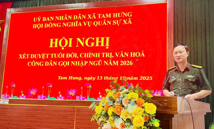 Xã Tam Hưng xét duyệt tuổi đời, chính trị, văn hóa Nam công dân gọi nhập ngũ năm 2026- Ảnh 3.