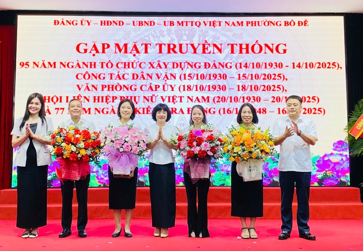 Gặp mặt kỷ niệm ngày truyền thống các Ban xây dựng đảng, Ủy ban kiểm tra, Văn phòng cấp ủy, Hội LHPN- Ảnh 1.