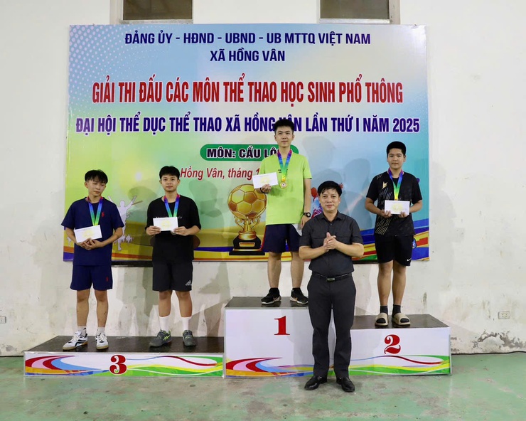 XÃ HỒNG VÂN: TỔ CHỨC THÀNH CÔNG GIẢI CẦU LÔNG HỌC SINH (TRONG KHUÔN KHỔ ĐẠI HỘI TDTT XÃ HỒNG VÂN LẦN THỨ I NĂM 2025)- Ảnh 7.